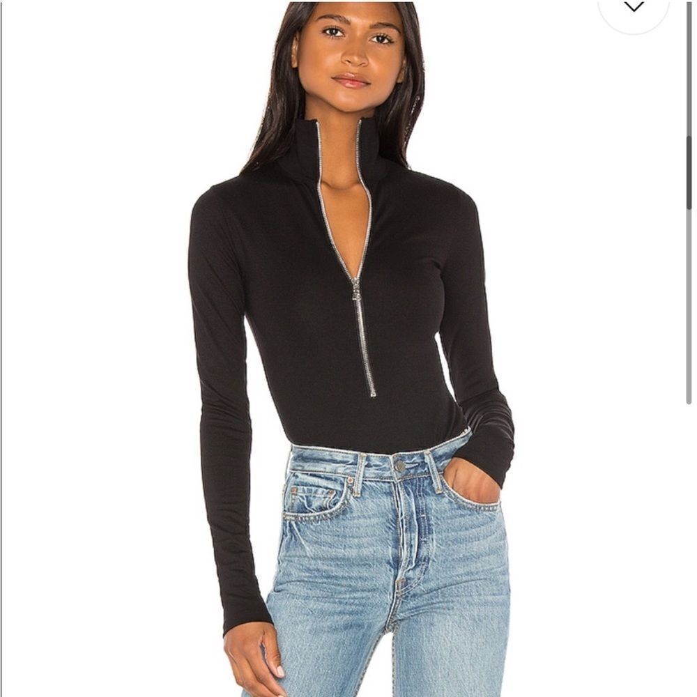 Marissa Webb Zip Front Bodysuit - Picture 4 of 17